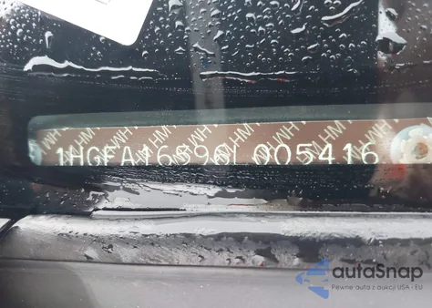 2006 Honda Civic Lx из США, поврежденный, VIN 1HGFA16596L005416